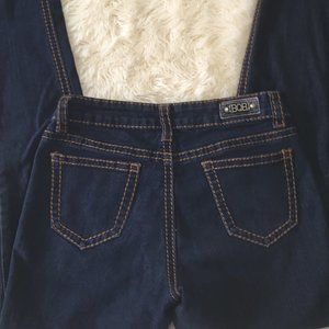 B.O.B Women's Skinny Jeans Denim Low Rise Metal Logo Stretchy Blue 7